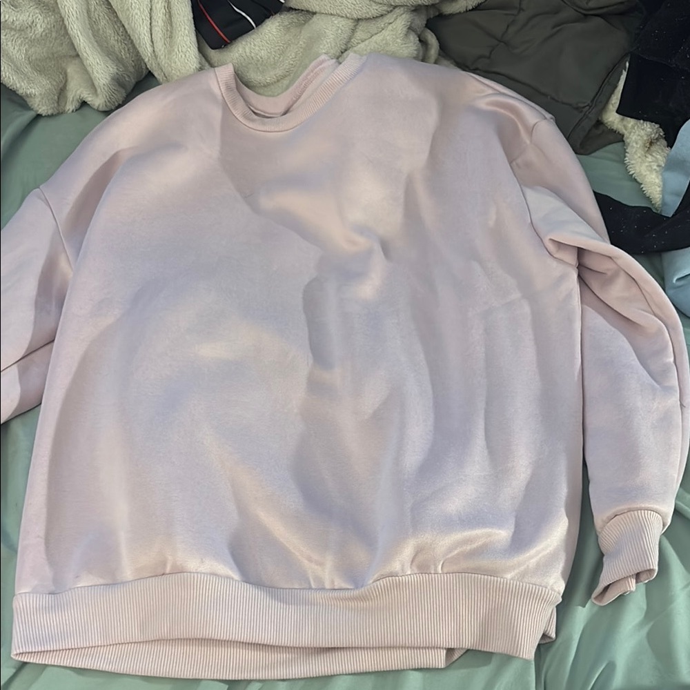 SHEIN Light Pink Sweatshirt
